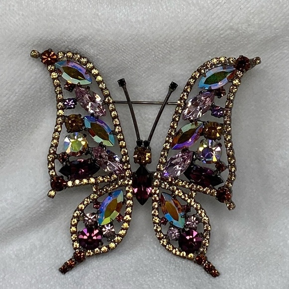 RARE Large Nicky Butler Butterfly Brooch - Picture 1 of 16